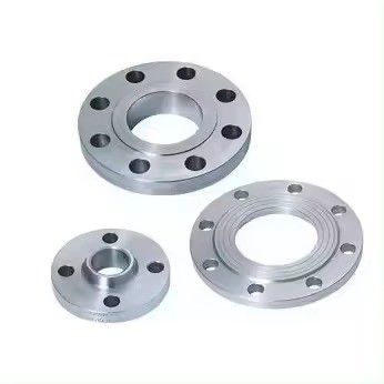 Customized Size Silver Stainless Steel Flange with ISO Standard and Flanged Connection