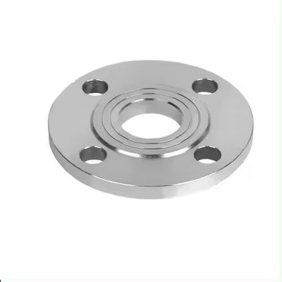 Customized Size Silver Stainless Steel Flange with ISO Standard and Flanged Connection