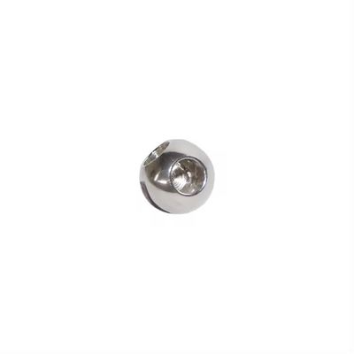 DN150-DN300 Stainless Steel Silver Three Way Ball Valve with High Temperature Resistance and Mirror Polished Surface
