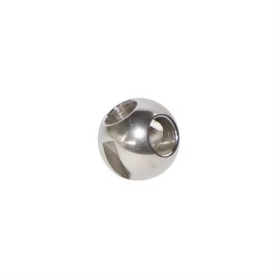 DN150-DN300 Stainless Steel Silver Three Way Ball Valve with High Temperature Resistance and Mirror Polished Surface