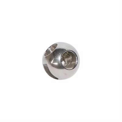 DN150-DN300 Stainless Steel Silver Three Way Ball Valve with High Temperature Resistance and Mirror Polished Surface