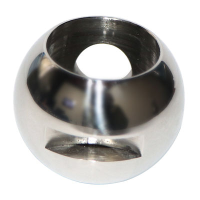 Mirror Polished Stainless Steel Ball Valve with V-shaped Balls and Corrosion Resistance