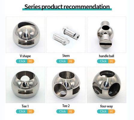 DN25 Stainless Steel 316L Floating Straight Through Valve Ball with Customized OEM Support and Mirror Polished Surface