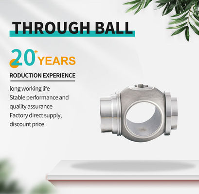DN25 Stainless Steel 316L Floating Straight Through Valve Ball with Customized OEM Support and Mirror Polished Surface