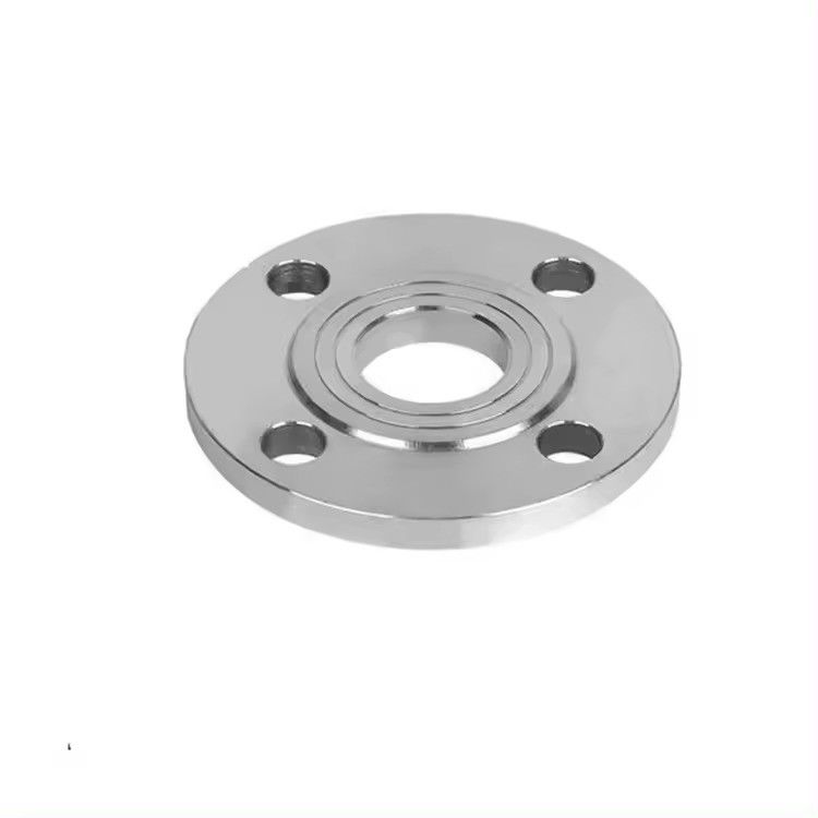 Customized Size Silver Stainless Steel Flange with ISO Standard and Flanged Connection