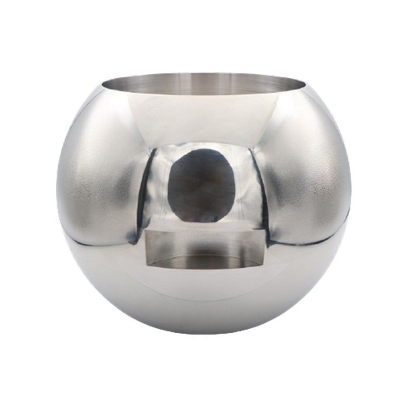 Mirror Polished DN65-DN100 Stainless One Piece Ball Valve with Guaranteed Corrosion Resistance and Straight-through Flow